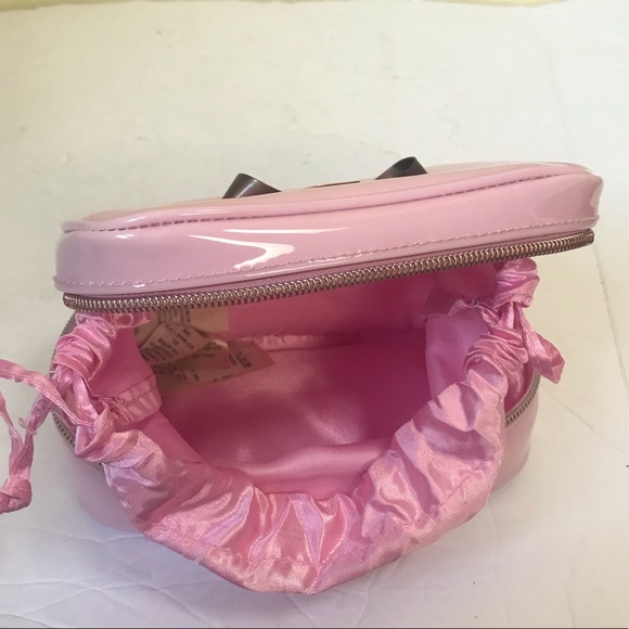 Ted Baker London Bow Jewellery Case Travel Makeup Organizer Rose Gold Pink Train - Picture 3 of 15